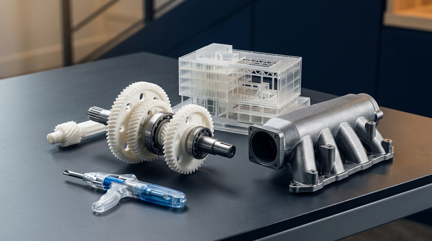 3D-gedruckte Bauteile